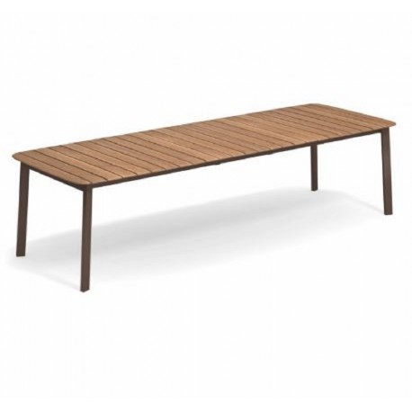 Shine Extendable Table with Teak Top